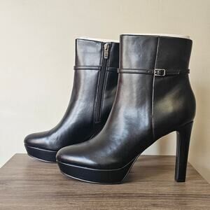 Nine West Brand New Women's High Heel Ankle Boots Size 10 Black NWT